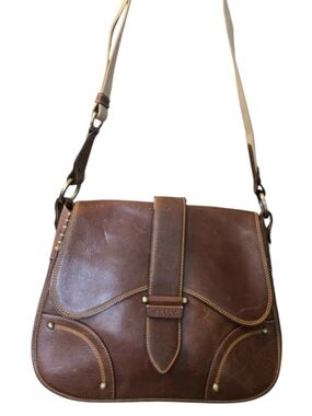 Bally Vintage Made In Italy Saddle Crossbody Bag In EUC